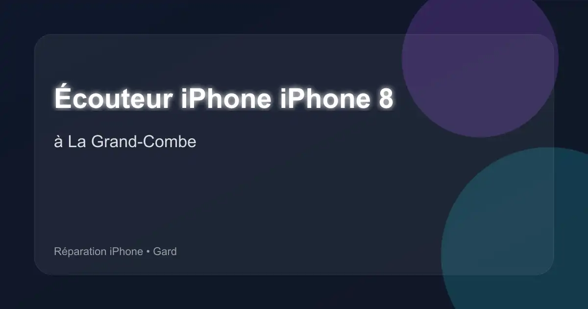 Écouteur iPhone iPhone 8 à La Grand-Combe (Gard)